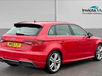 Used Audi A3 S-Line 150 HP (110 kW) 2019 Tango red Sedan