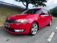 Used Skoda Rapid SE 90 HP (66 kW) 2014 Red Hatchback