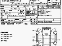 Used Toyota Alphard Edition 2008 Pearl white MPV