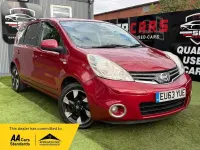 Used Nissan Note N-TEC 90 HP (66 kW) 2013 Red Hatchback