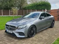 Used Mercedes E220 AMG line 194 HP (142 kW) 2018 Grey Coupe