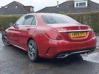 Used Mercedes C300 AMG line 245 HP (180 kW) 2019 Red Sedan