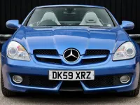 Used Mercedes SLK200 2009 Blue Cabriolet
