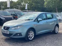 Used Seat Ibiza SE 85 HP (62 kW) 2009 Blue Hatchback