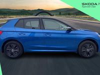 Used Skoda Fabia Design Edition 113 HP (83 kW) 2025 Race blue metallic black magic pearl effect Hatchback