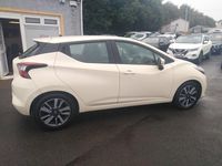 Used Nissan Micra Acenta 90 HP (66 kW) 2018 White Hatchback
