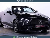 Used Mercedes E220 AMG line 194 HP (142 kW) 2021 Black Cabriolet