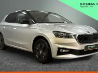 Used Skoda Fabia Colour Edition 94 HP (69 kW) 2023 Brilliant silver metallic body / black magic pearl effect roof Hatchback