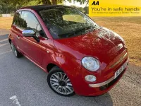 Used Fiat 500 2015 Red Cabriolet