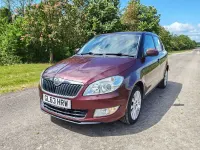 Used Skoda Fabia Elegance 90 HP (66 kW) 2014 Red Hatchback
