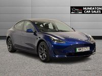 Used Tesla Model 3 Standard Range Plus 366 kW (498 HP) 2021 Blue Sedan