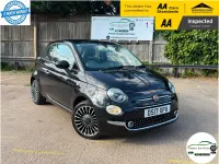 Used Fiat 500 Lounge 69 HP (50 kW) 2017 Black Hatchback