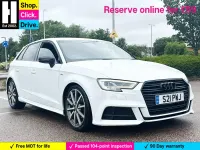 Used Audi A3 Sportback Black Edition 150 HP (110 kW) 2017 White Hatchback