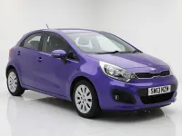 Used Kia Rio 109 HP (80 kW) 2013 Blue Hatchback