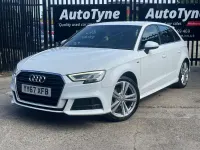 Used Audi A3 S-Line 150 HP (110 kW) 2017 White Hatchback