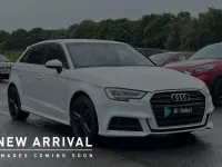 Used Audi A3 S-Line 113 HP (83 kW) 2019 White Sedan