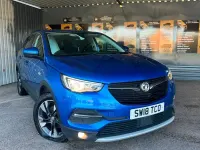 Used Vauxhall Grandland X Sport 130 HP (95 kW) 2018 Blue SUV