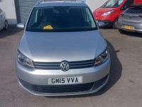 Used VW Touran SE 105 HP (77 kW) 2015 Silver MPV