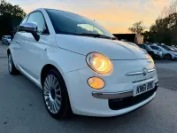 Used Fiat 500 Lounge 69 HP (50 kW) 2011 White Hatchback