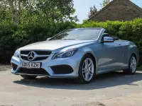 Used Mercedes E220 AMG line 177 HP (130 kW) 2015 Silver Cabriolet