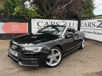 Used Audi A5 Cabriolet S-Line 177 HP (130 kW) 2014 Black Cabriolet