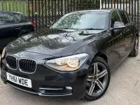 Used BMW 118 Sport Line 143 HP (105 kW) 2011 Black Hatchback