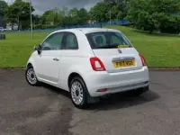 Used Fiat 500 Lounge 69 HP (50 kW) 2017 White Hatchback