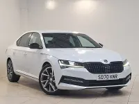 Used Skoda Superb SportlinePlus 190 HP (139 kW) 2020 White Hatchback