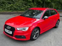 Used Audi A3 S-Line 2013 Red Hatchback