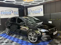 Used Peugeot 308 GT-line 129 HP (94 kW) 2019 Black Hatchback