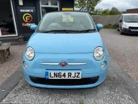 Used Fiat 500 85 HP (62 kW) 2014 Blue Cabriolet