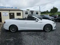 Used Audi A5 Cabriolet S-Line 190 HP (139 kW) 2018 White Cabriolet