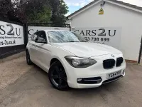 Used BMW 116 Sport Line 2014 White Hatchback