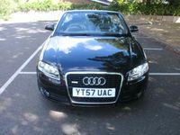 Begagnad Audi A4 Cabriolet S-Line 140 HK (102 kW) 2007 Svart Cab