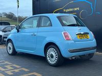 Used Fiat 500 Lounge 69 HP (50 kW) 2011 Blue Hatchback