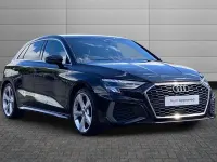 Used Audi A3 S-Line 150 HP (110 kW) 2023 Black Sedan