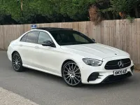 Used Mercedes E220 AMG line 2020 White Sedan