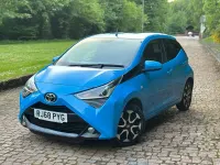 Used Toyota Aygo X-plore 72 HP (52 kW) 2019 Blue Hatchback
