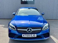 Used Mercedes C200 AMG line 157 HP (115 kW) 2019 Blue Sedan