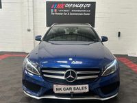 Used Mercedes C220 AMG Line Premium Plus 170 HP (125 kW) 2017 Blue Estate