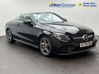 Used Mercedes C200 AMG line 181 HP (133 kW) 2021 Black Cabriolet