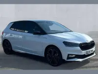Used Skoda Fabia 174 HP (127 kW) 2026 Moon white metallic black magic pearl effect Hatchback