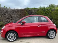 Used Fiat 500 Lounge 100 HP (73 kW) 2011 Red Cabriolet