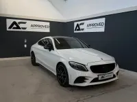 Used Mercedes C220 AMG line 2019 White Coupe