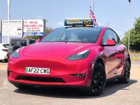 Used Tesla Model Y Long Range AWD 378 kW (514 HP) 2022 Red SUV