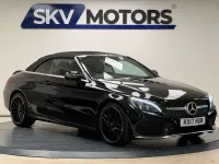 Used Mercedes C250 AMG line 204 HP (150 kW) 2017 Black Cabriolet