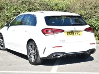 Used Mercedes A180 AMG line 136 HP (100 kW) 2019 White Hatchback