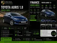 Used Toyota Auris Hybrid 2015 Blue Estate
