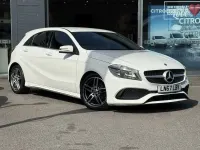 Used Mercedes A160 AMG line 2017 White Hatchback