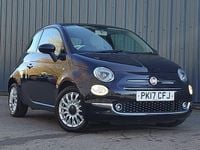 Used Fiat 500 Lounge 69 HP (50 kW) 2017 Black Hatchback